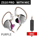 KZ ZS10 PRO Metal Headset 4BA+1DD Hybrid 10 Units HIFI Bass